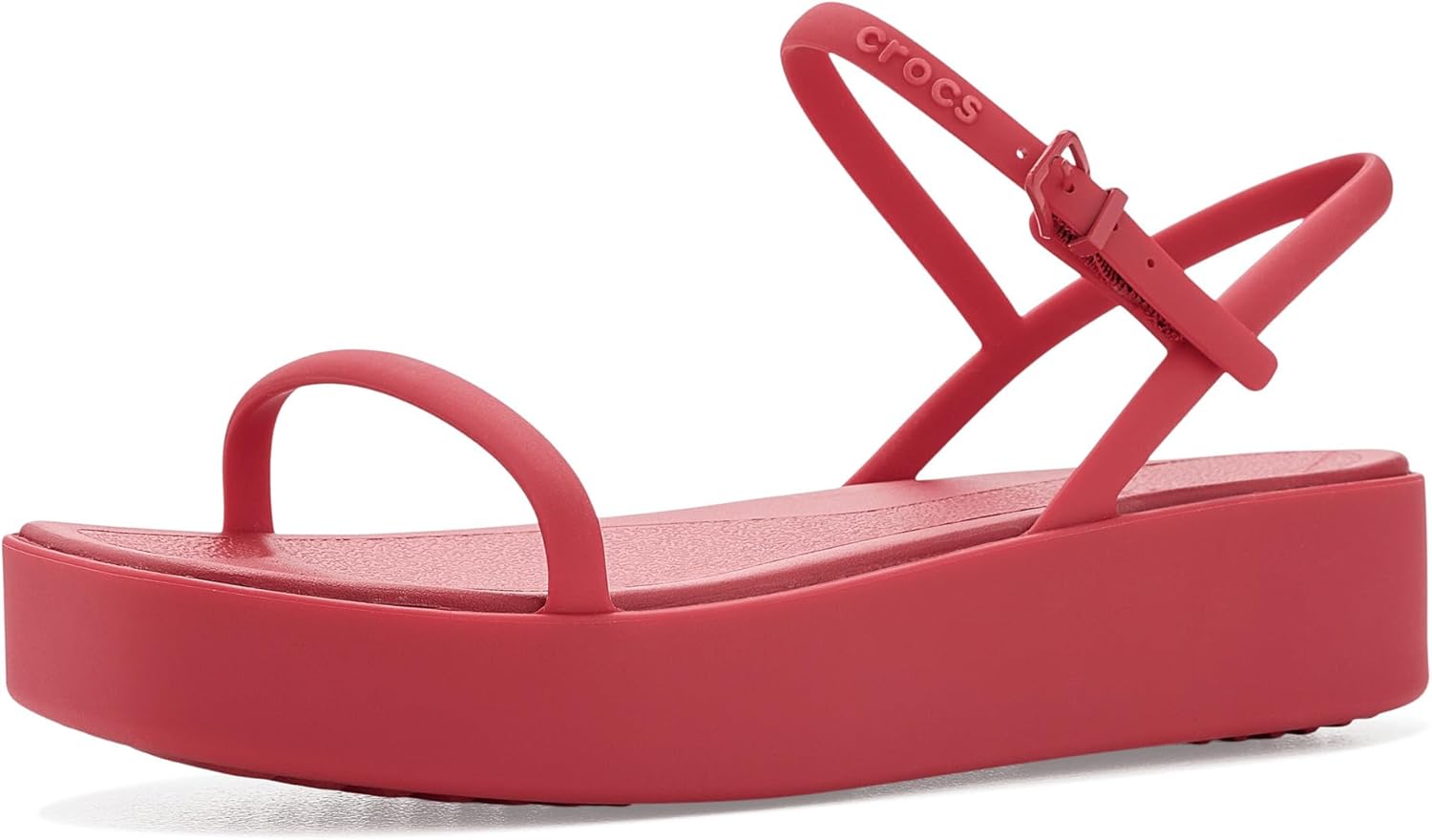크록스 Miami Y strap 플랫폼 샌들