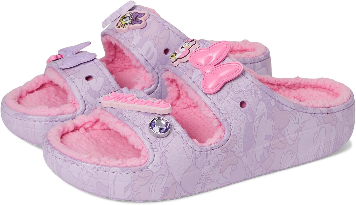 크록스 Disney Minnie Mouse 앤 Daisy Cozzzy 샌들