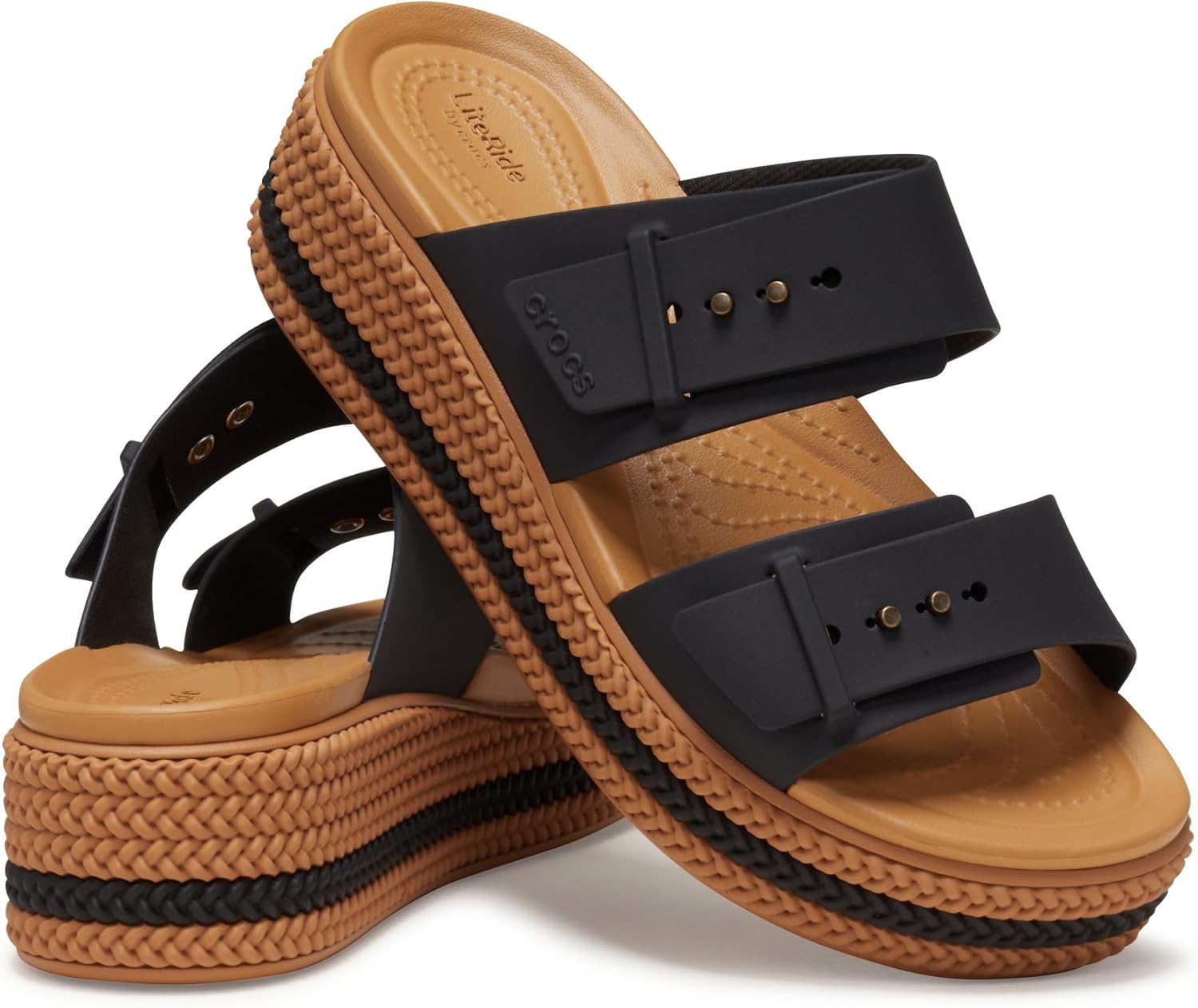 크록스 Brooklyn Buckle 로우 Wedge