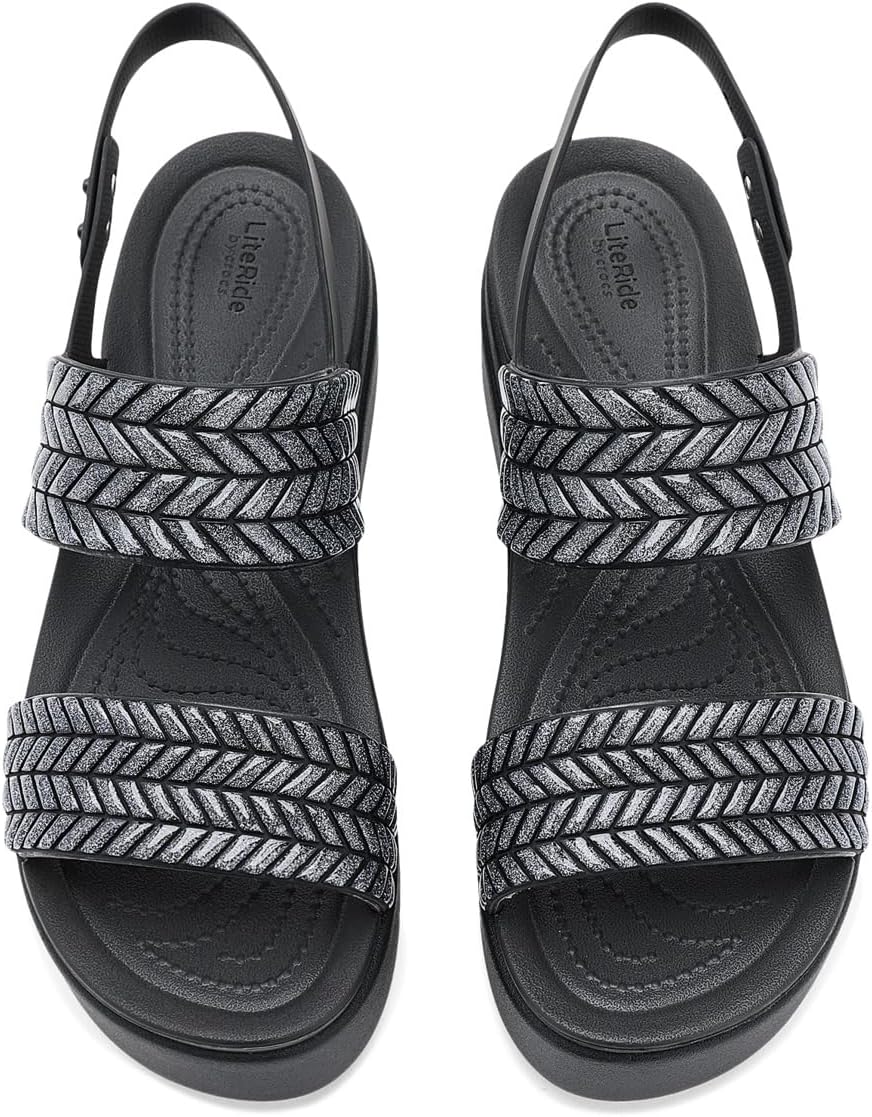크록스 Brooklyn 로우 Wedges 플랫폼 샌들
