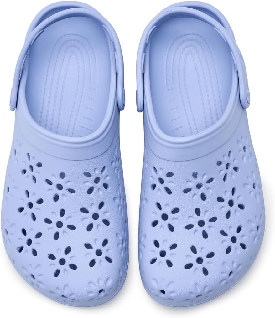 크록스 클래식 Clogs with Floral Cut Out Design