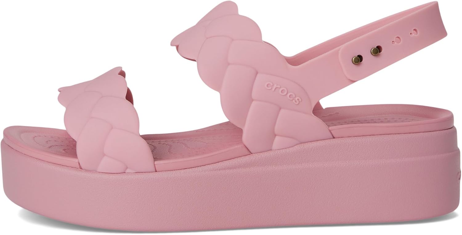 크록스 Brooklyn Woven 로우 Wedge 샌들