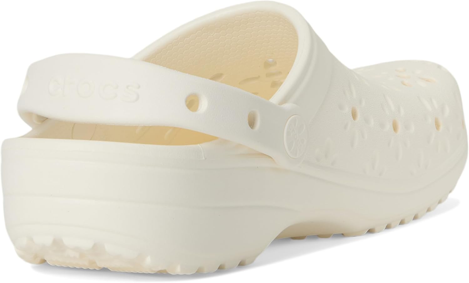 크록스 클래식 Clogs with Floral Cut Out Design