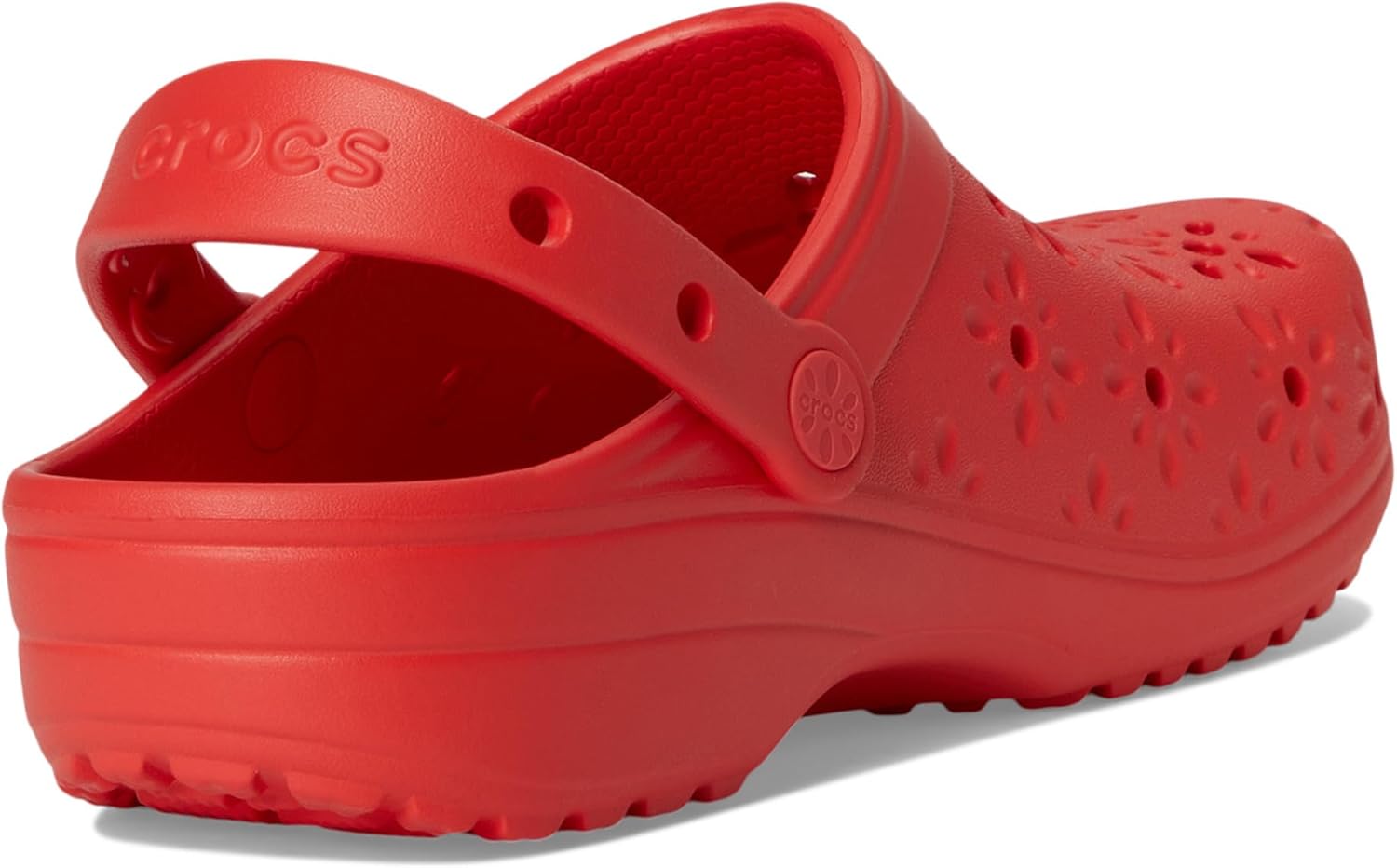 크록스 클래식 Clogs with Floral Cut Out Design