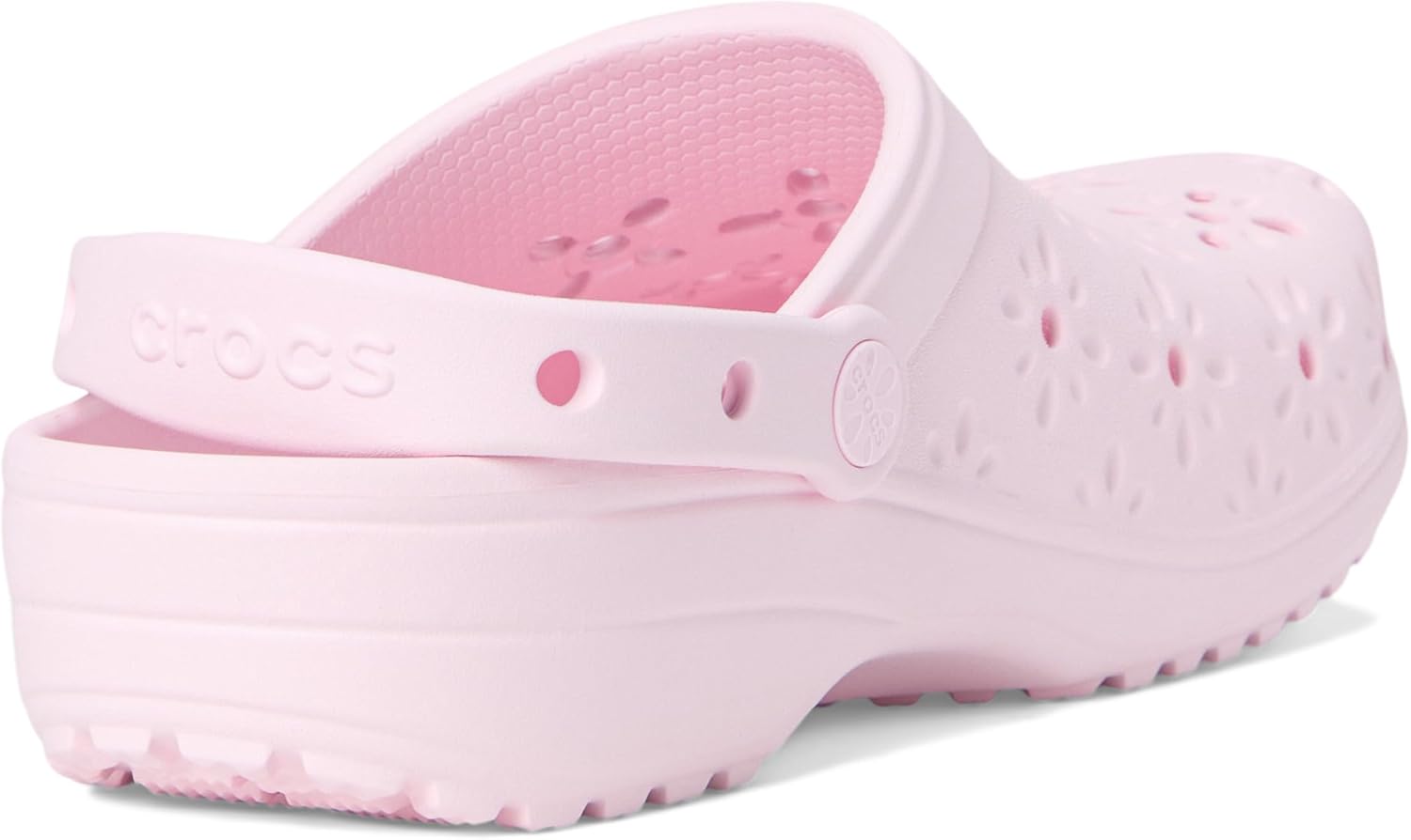 크록스 클래식 Clogs with Floral Cut Out Design