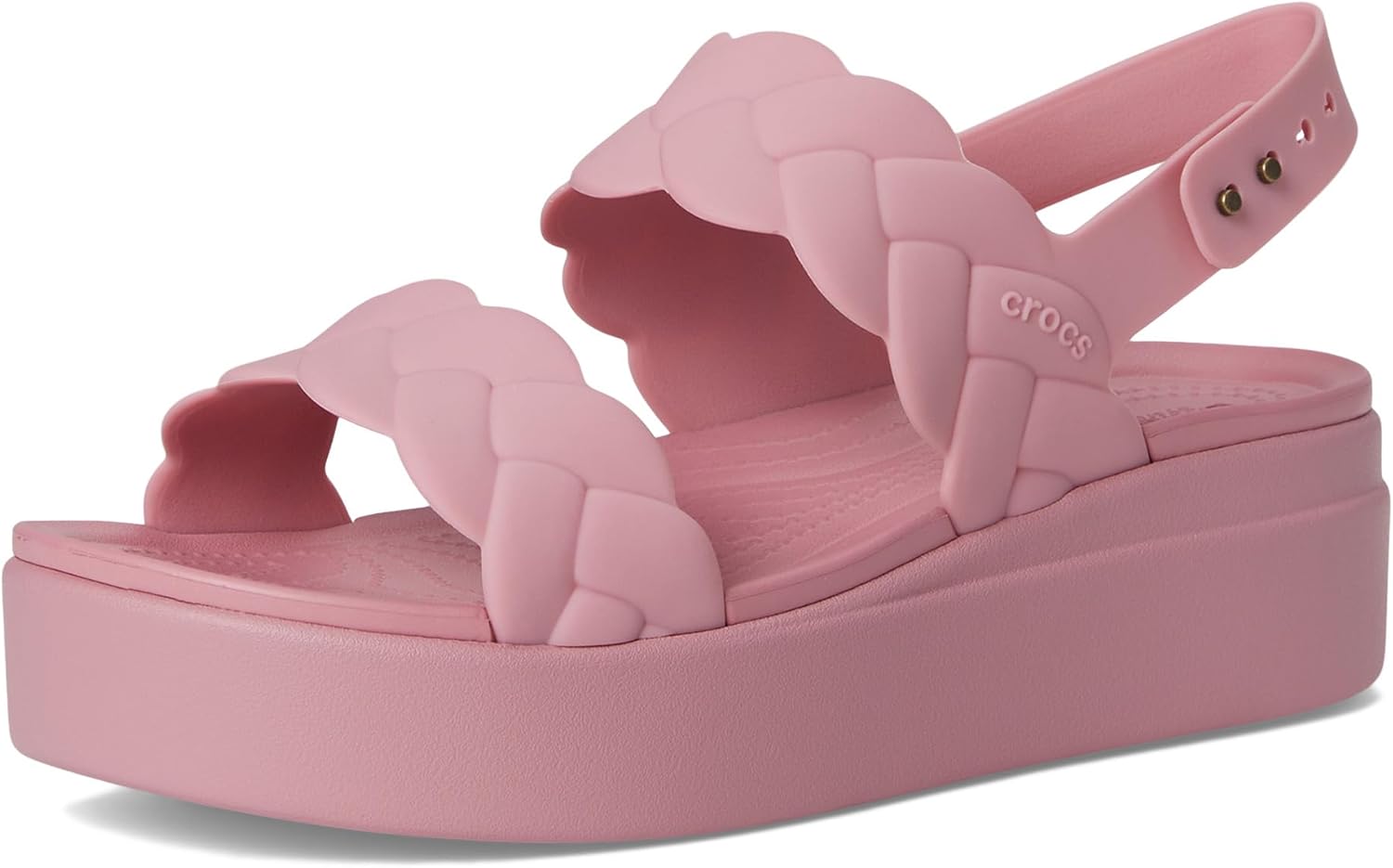 크록스 Brooklyn Woven 로우 Wedge 샌들