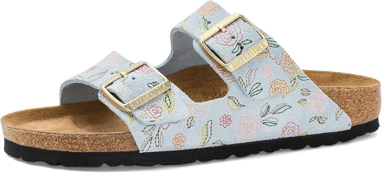버켄스탁 아리조나 Flower Print 스웨이드