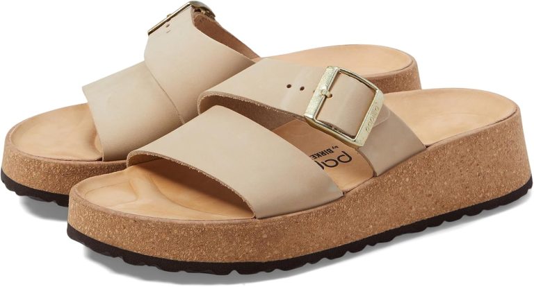 버켄스탁 Almina 플랫폼 샌들 Nubuck