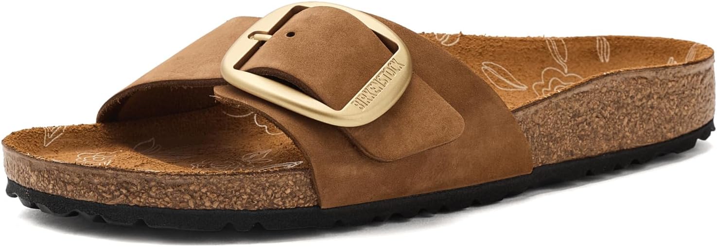 버켄스탁 Madrid 빅 Buckle Printed Footbed Nubuck