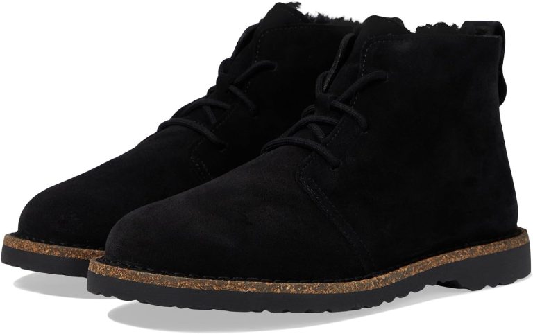버켄스탁 Uppsala 미드 레이스 Up Shearling 스웨이드