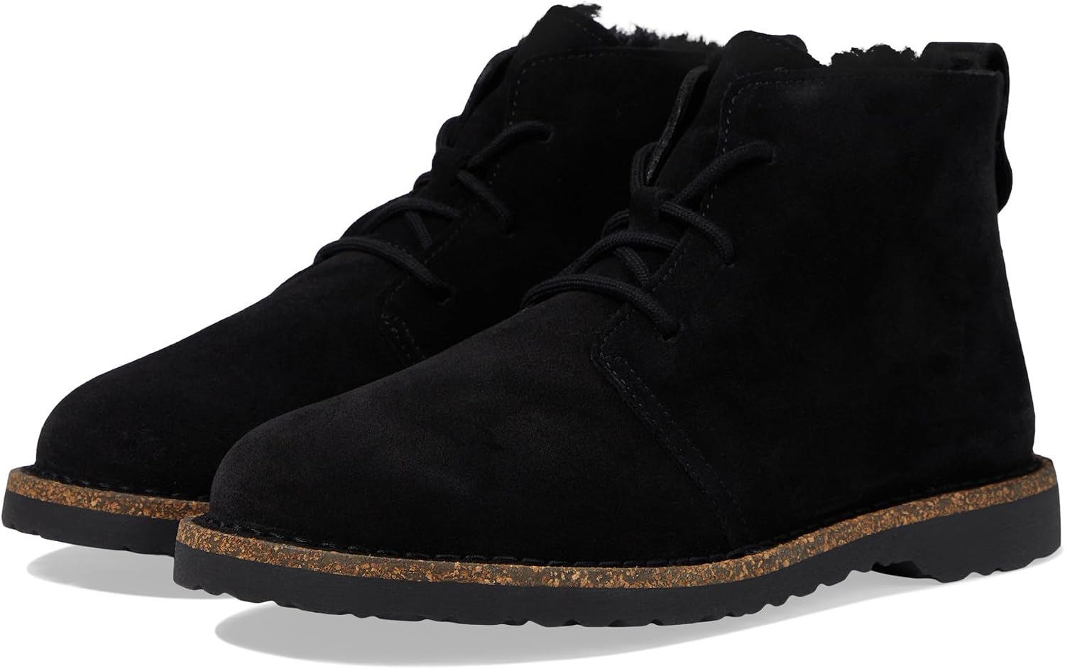 버켄스탁 Uppsala 미드 레이스 Up Shearling 스웨이드