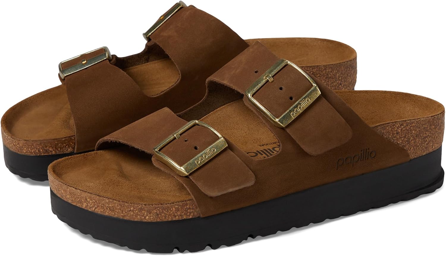 버켄스탁 아리조나 플랫폼 샌들 Nubuck