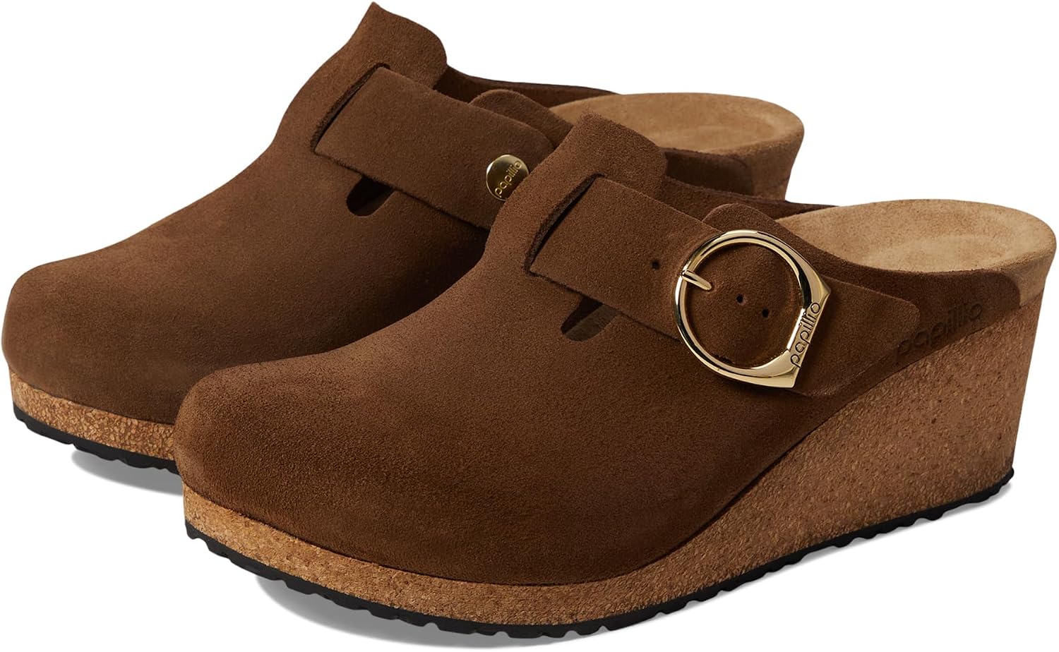 버켄스탁 Fanny Wedge Clog 스웨이드