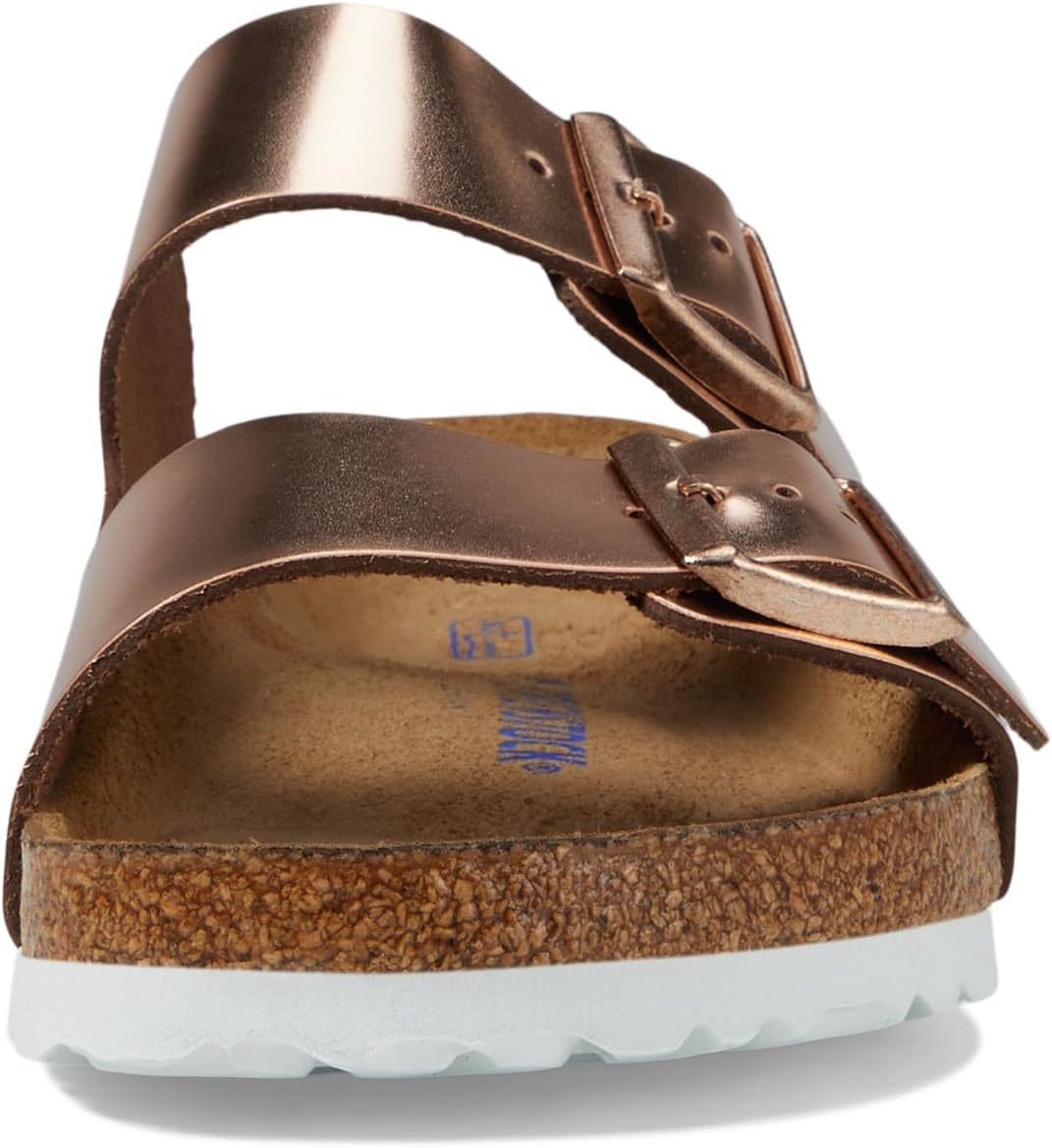 버켄스탁 아리조나 Soft Footbed Metallic 레더