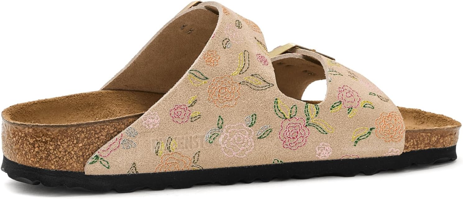버켄스탁 아리조나 Flower Print 스웨이드