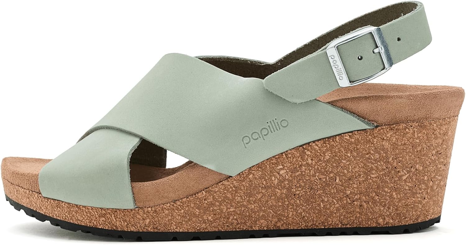 버켄스탁 Samira Wedge Nubuck 레더