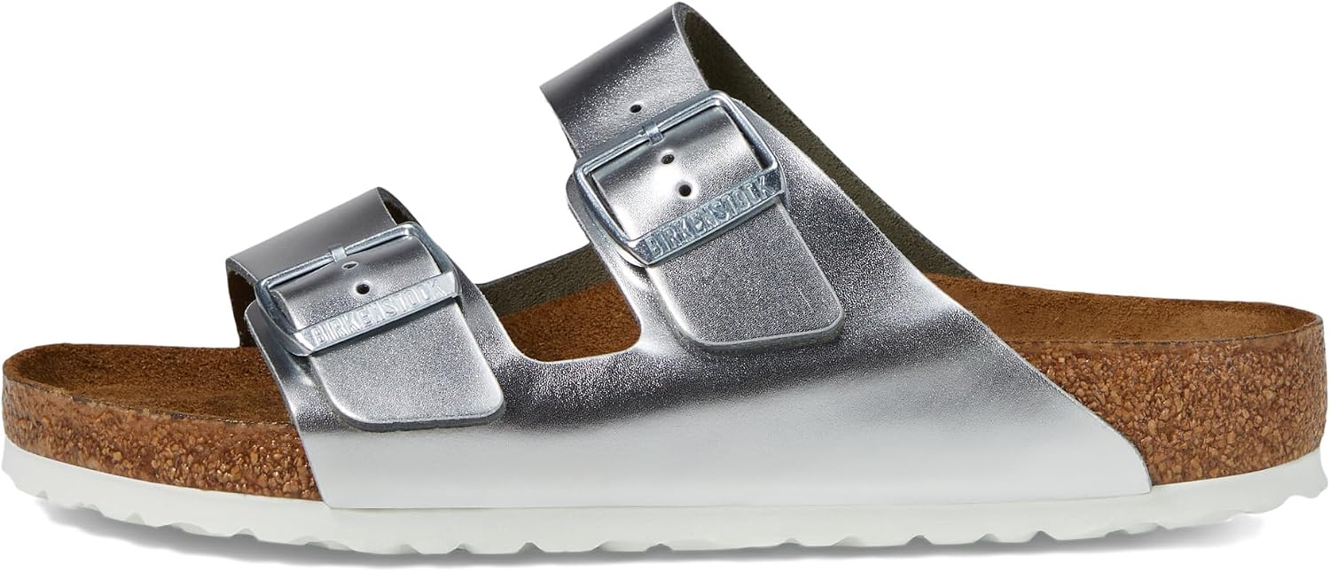 버켄스탁 아리조나 Soft Footbed Metallic 레더
