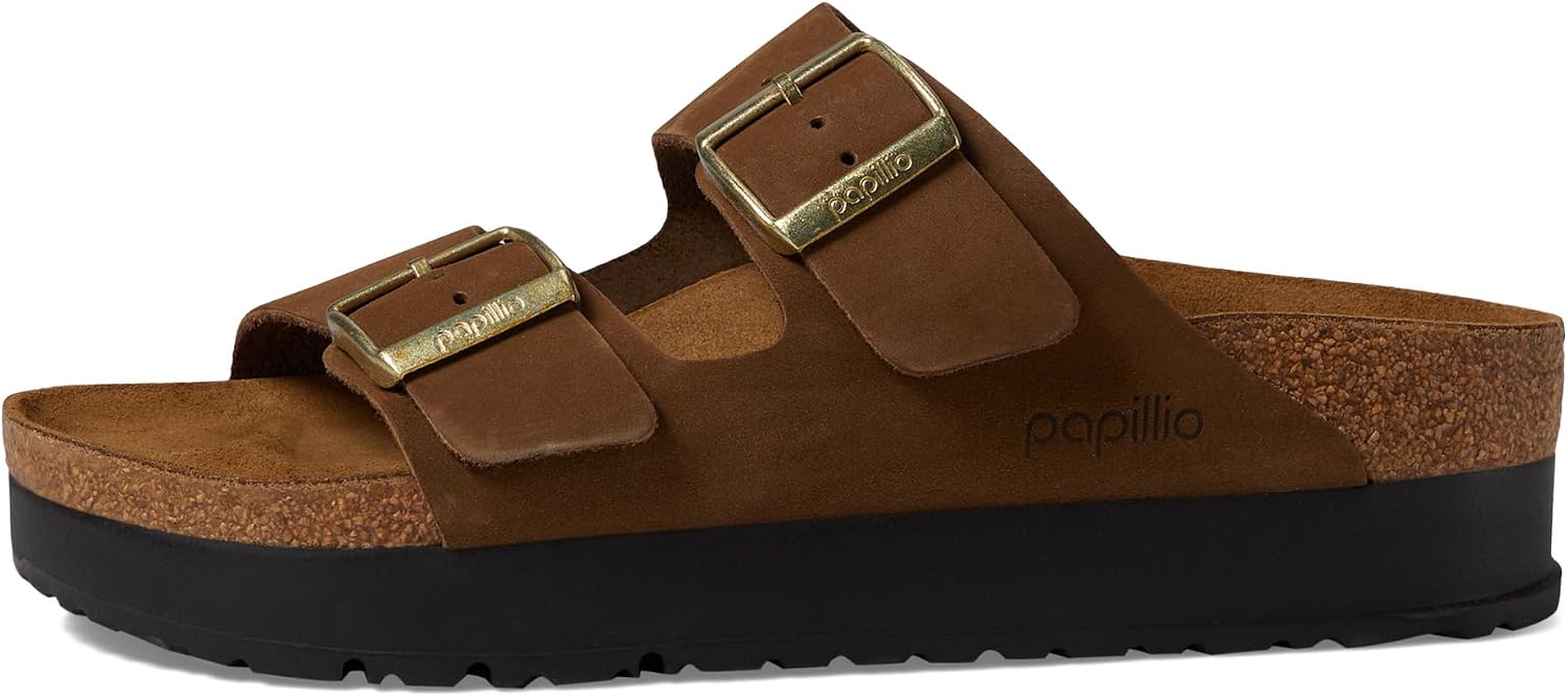 버켄스탁 아리조나 플랫폼 샌들 Nubuck