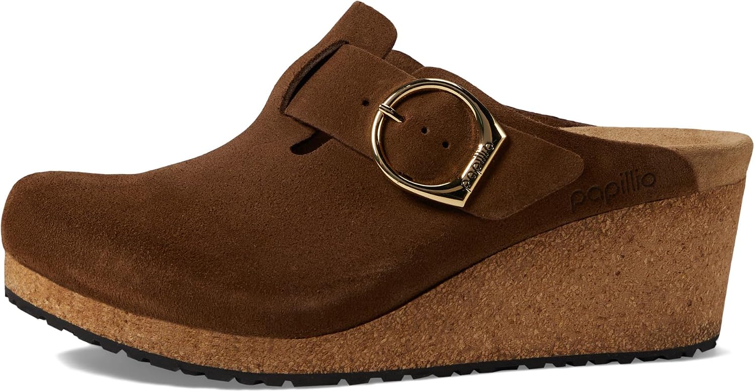 버켄스탁 Fanny Wedge Clog 스웨이드