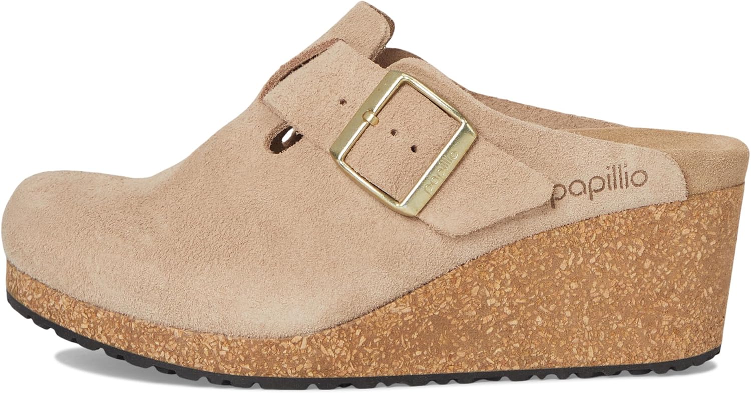 버켄스탁 Fanny Wedge Clog 스웨이드