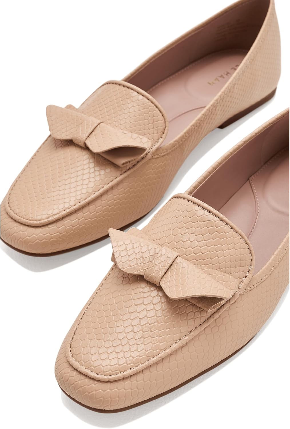 콜 한 Payson Soft Construction Bow Penny Loafers