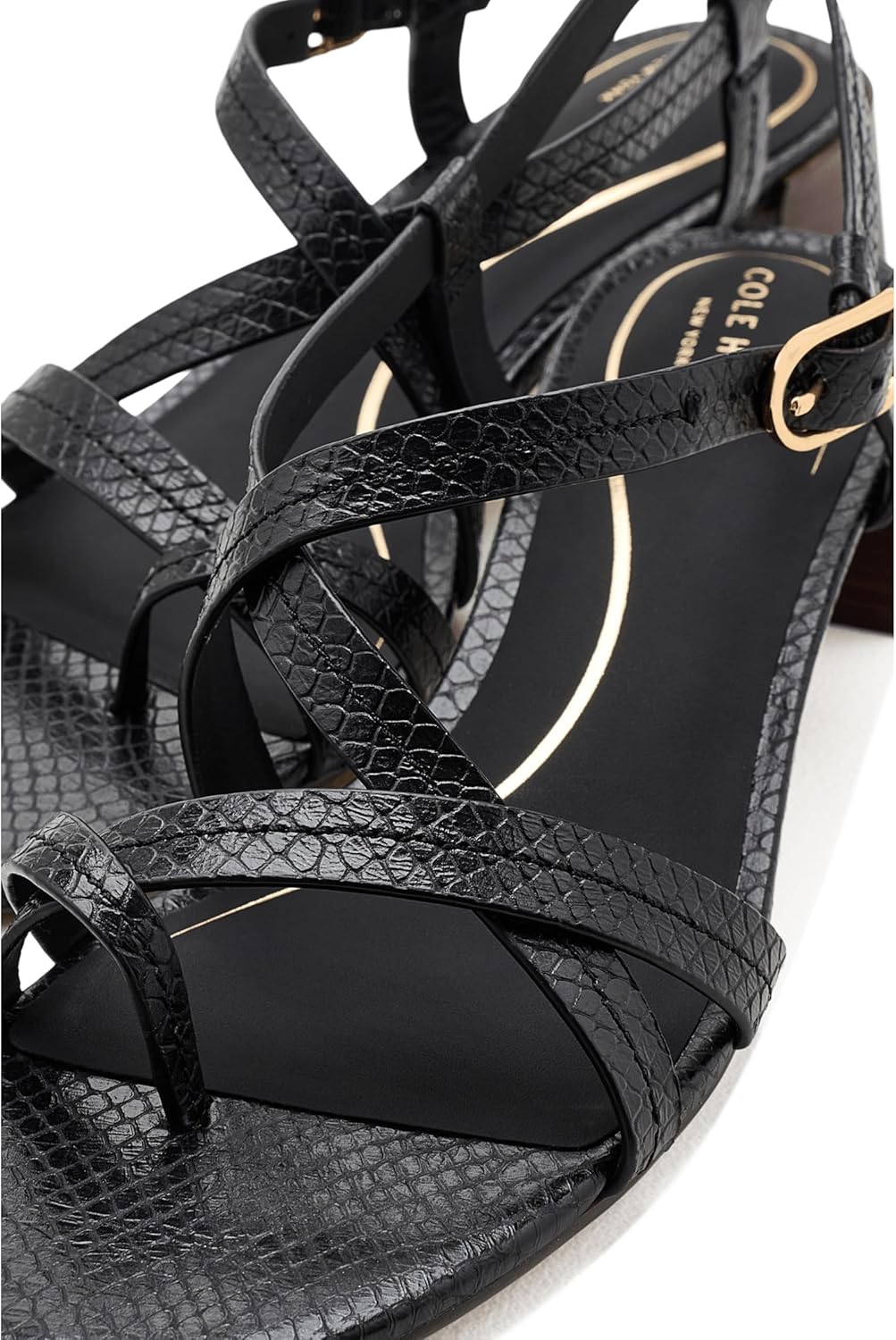 콜 한 Dillon Block Heel Thong 샌들