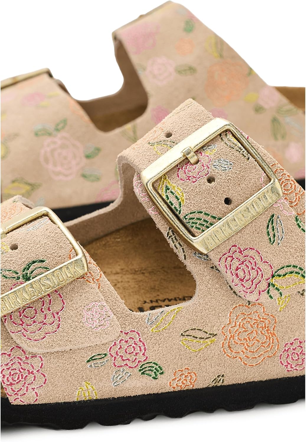 버켄스탁 아리조나 Flower Print 스웨이드